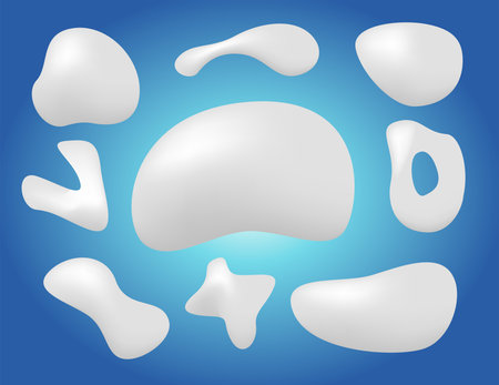 Milk foam and cream vector backgroundのイラスト素材