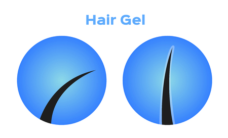 hair gel vectorのイラスト素材