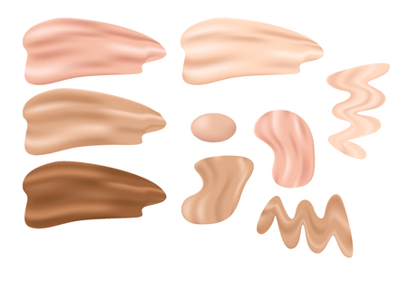Vector icon White moisturizer and collagen Foam cc bb Cream Mousse Soap Lotionのイラスト素材