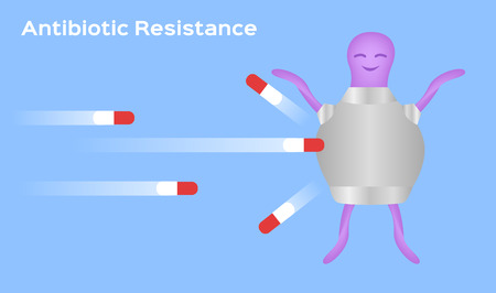 antibiotic resistance vectorのイラスト素材