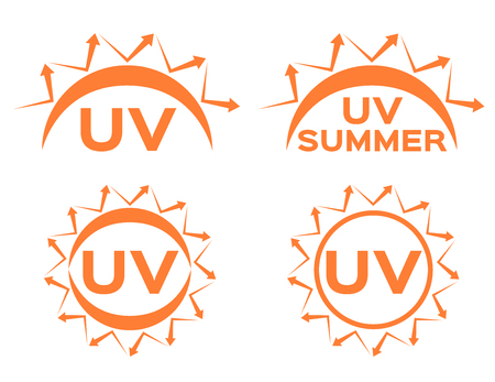 uv protection vector icon for summerのイラスト素材
