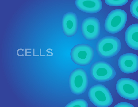 cell vector background . science and biologyのイラスト素材