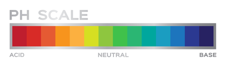 ph scale vector graphic . acid to baseのイラスト素材
