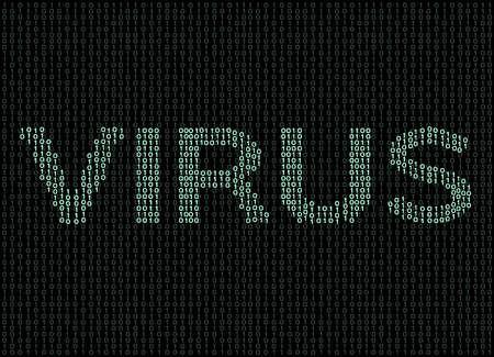 virus and malware computer vectorのイラスト素材