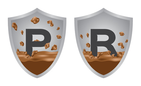 shock proof and resistance icon . vectorのイラスト素材