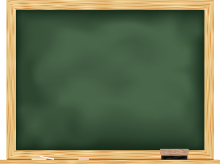 Green chalkboard vector / black boardのイラスト素材