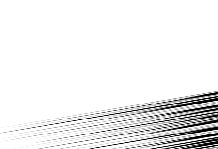 Comic and manga books speed lines background. Black and white vector illustrationのイラスト素材