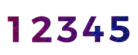 Set of numbers icon.