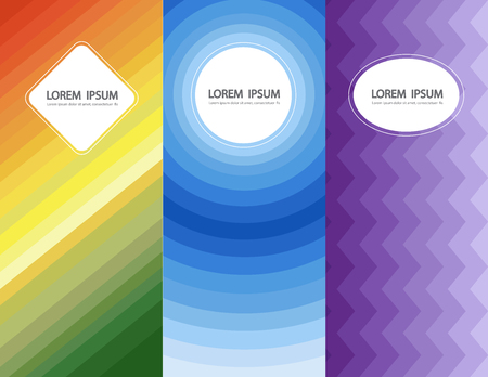 packaging set . graphic and label of product template . pattern vector / nature version / backgroundのイラスト素材