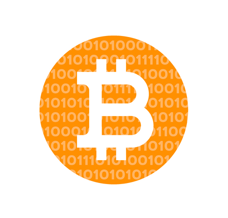 bitcoin icon vector / currencyのイラスト素材