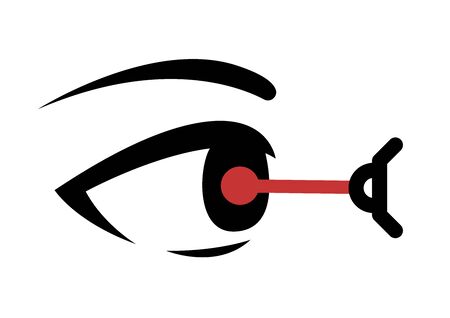 eye lasik icon, vectorのイラスト素材