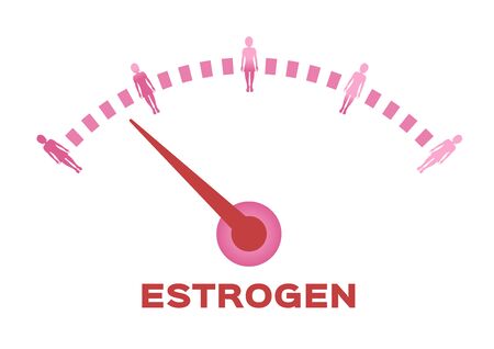 estrogen meter vectorのイラスト素材