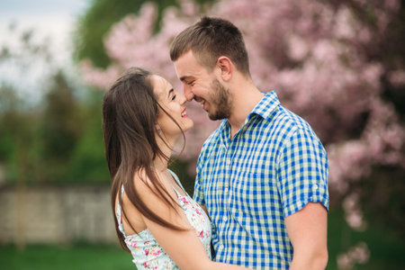 Young couple full of love.の写真素材