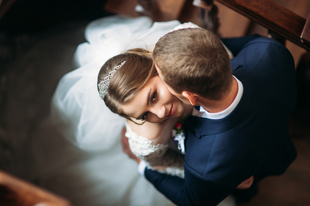 Bride and broom have a goot time.の写真素材