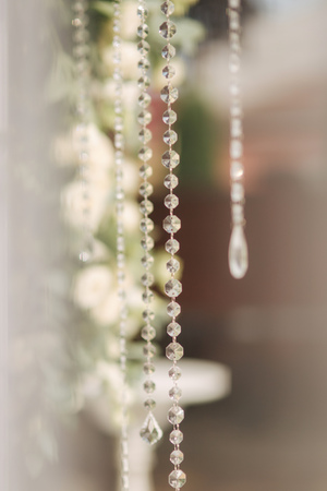 Elements of decor on wedding ceremony. Outsideの写真素材