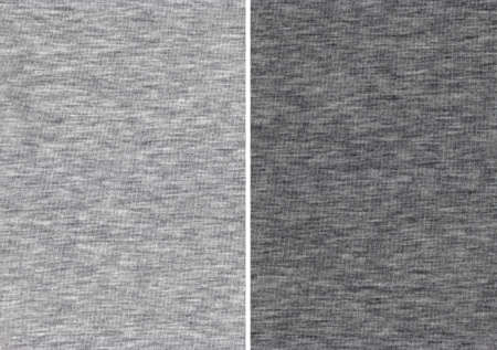 Texture of an Light and Dark Gray Cotton Textileの写真素材