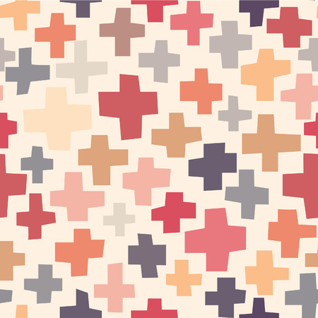 Seamless pattern Crossesのイラスト素材
