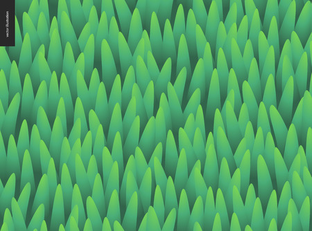 Green grass seamless vector patternのイラスト素材