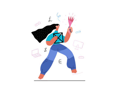 Startup illustration. Concept of building new businessのイラスト素材