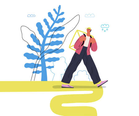 Startup illustration. Concept of building new businessのイラスト素材