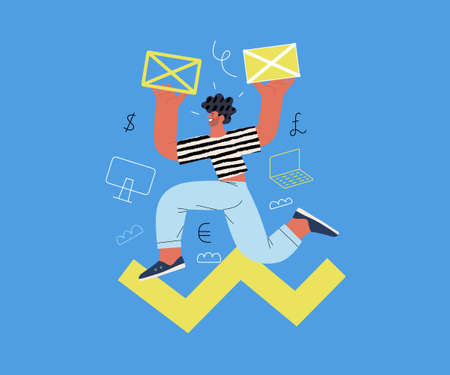 Startup illustration. Concept of building new businessのイラスト素材