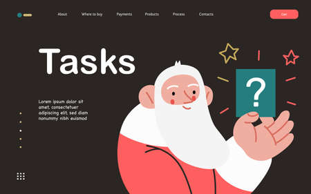 Web Santa - a corporative website page template.のイラスト素材