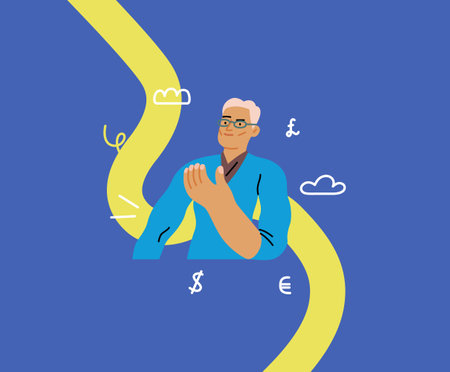 Creative Workspace: Video Conference, modern flat vector concept illustration of person engaging in virtual business meeting Connectivity, collaboration, digital interaction, remote work, productivityのイラスト素材