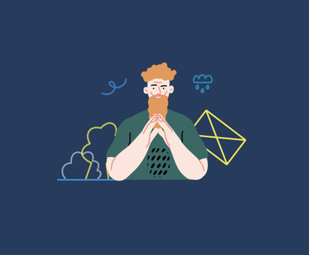 Creative Workspace: Video Conference, modern flat vector concept illustration of person engaging in...