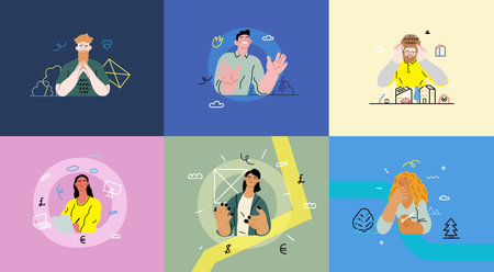 Creative Workspace: Video Conference, modern flat vector concept illustration of person engaging in...