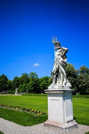 Statue in Park of Nymphenburgのeditorial素材