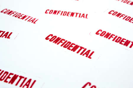 Confidential Stampの写真素材