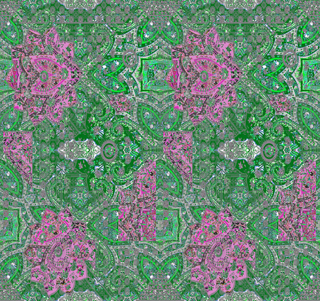 Traditional Indian paisley patternの写真素材
