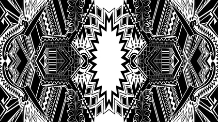 Black and white paisley pattern.の写真素材