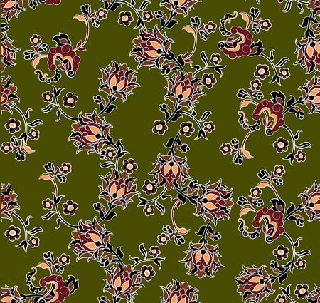 Seamless ethnic paisley pattern. Fashion print for clothes.の写真素材