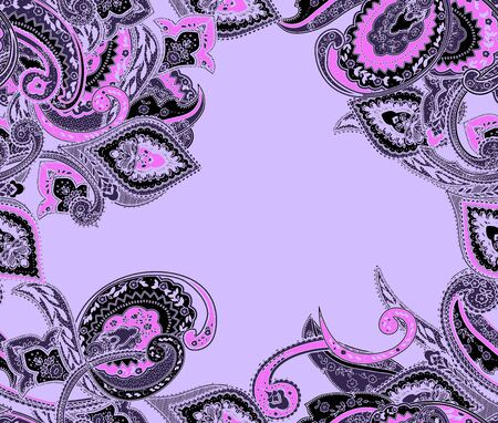 Seamless ethnic paisley pattern. Fashion print for clothes.の写真素材