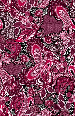 Seamless ethnic paisley pattern. Fashion print for clothes.の写真素材