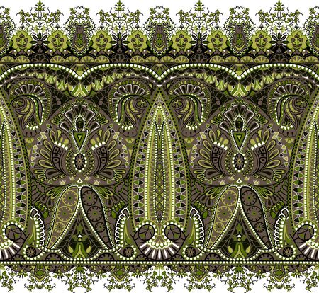 Paisley pattern. Indian rug paisley ornament pattern.の写真素材