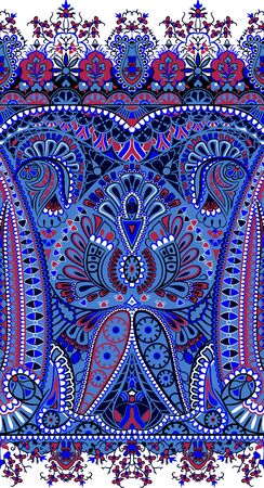 Paisley pattern. Indian rug paisley ornament pattern.の写真素材