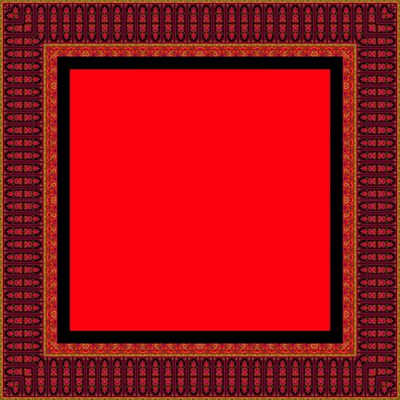 Indian Traditional paisley pattern. Multicolor bright background.の写真素材