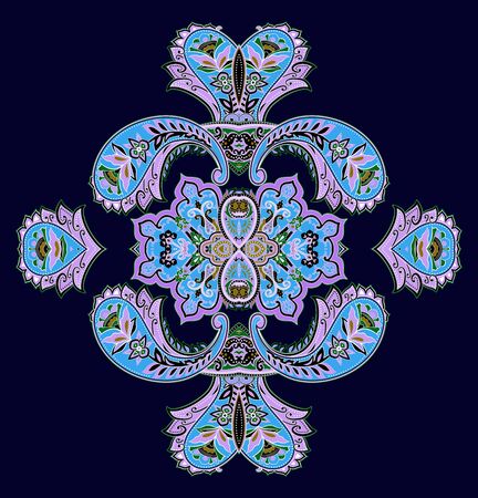 Traditional paisley pattern. Ethnic background for your design.の写真素材