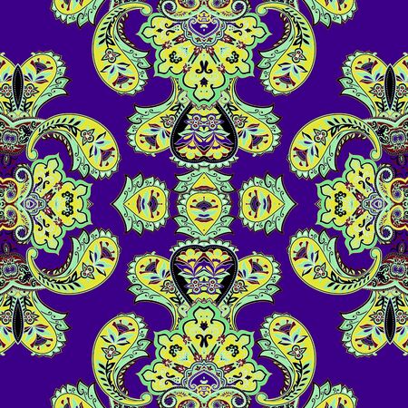 Traditional paisley pattern. Ethnic background for your design.の写真素材