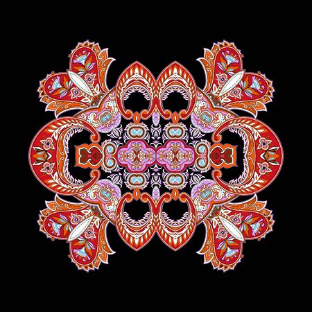 Traditional paisley pattern. Ethnic background for your design.の写真素材