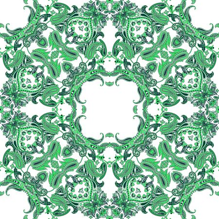 Traditional paisley pattern. Ethnic background for your design.の写真素材