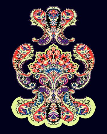 Traditional paisley pattern. Ethnic background for your design.の写真素材