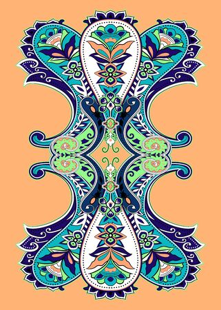 Traditional paisley pattern. Ethnic background for your design.の写真素材