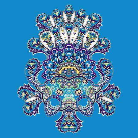 Traditional paisley pattern. Ethnic background for your design.の写真素材
