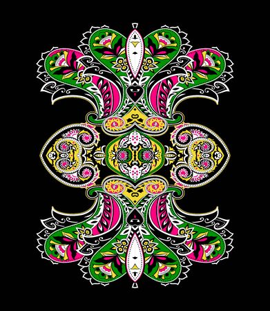 Traditional paisley pattern. Ethnic background for your design.の写真素材