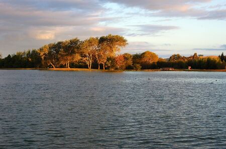 Lake sceneの写真素材