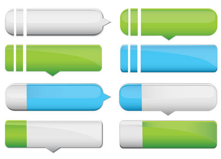 Vector illustration of web buttons.のイラスト素材