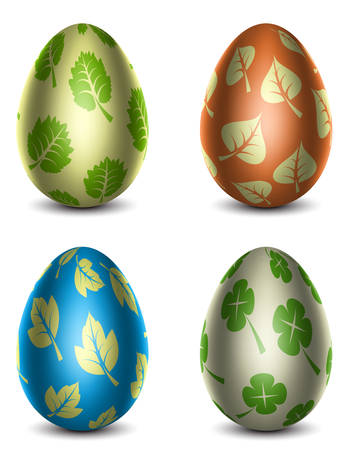 Vector illustration of Easter eggs.のイラスト素材